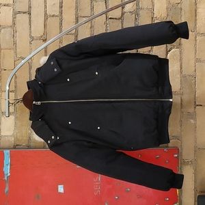 Moose Knuckles bomber jacket, size youth L or women's XS/S, black